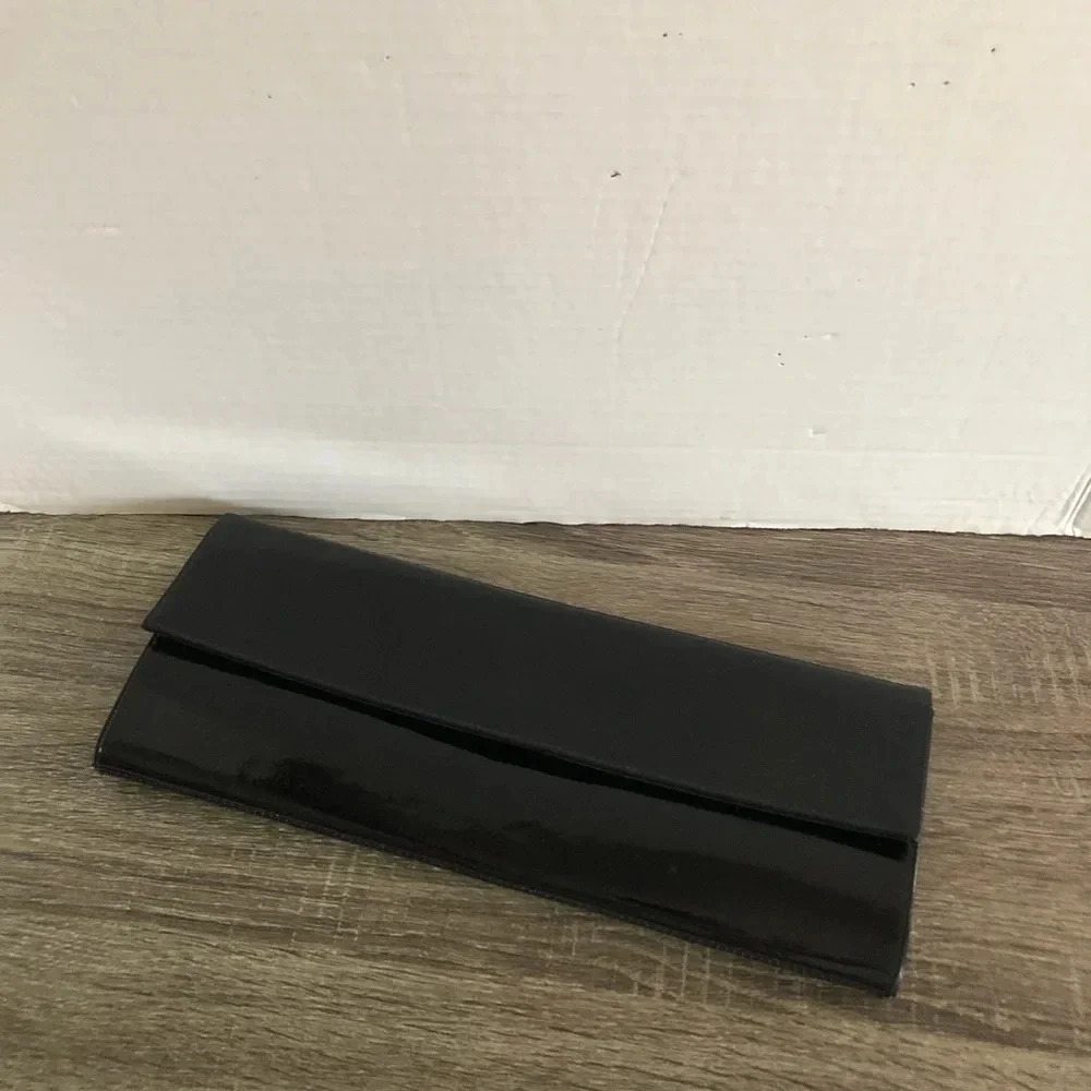 Vintage Normandie Patent Black Clutch
